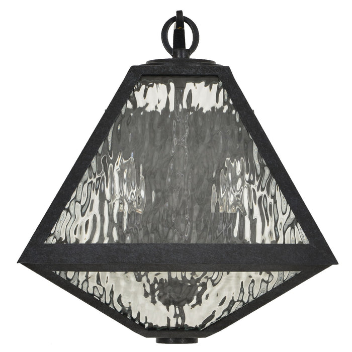 Crystorama GLA-9722-WT-BC Two Light Outdoor Wall Sconce, Black Charcoal