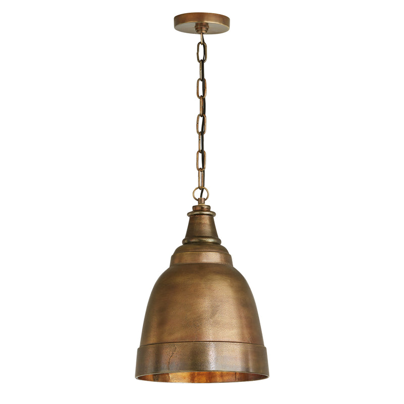 Capital Lighting 330310XB One Light Pendant, Oxidized Brass