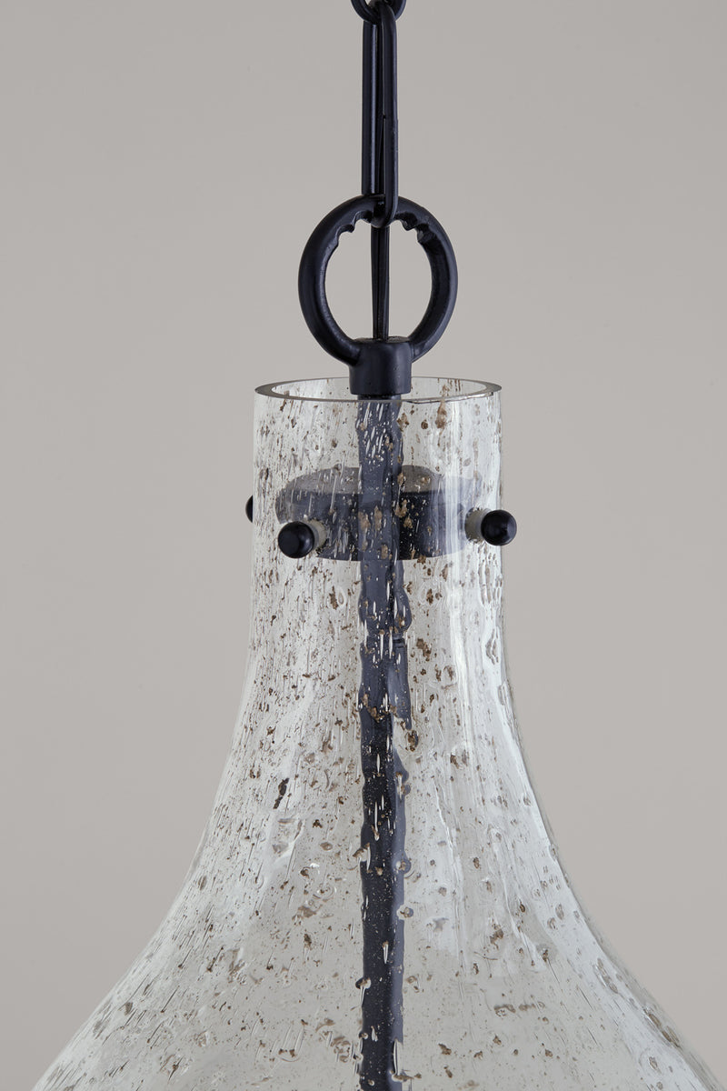 Capital Lighting 333813MB-472 One Light Pendant, Matte Black