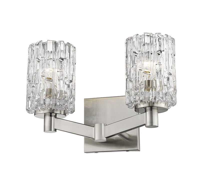 Z-Lite 1931-2V-BN Two Light Vanity, Brushed Nickel