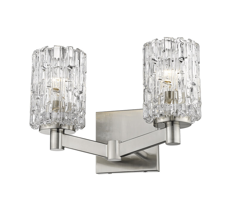 Z-Lite 1931-2V-BN Two Light Vanity, Brushed Nickel