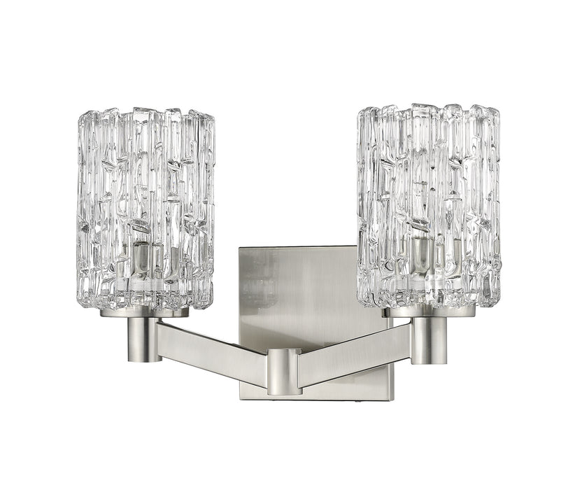 Z-Lite 1931-2V-BN Two Light Vanity, Brushed Nickel