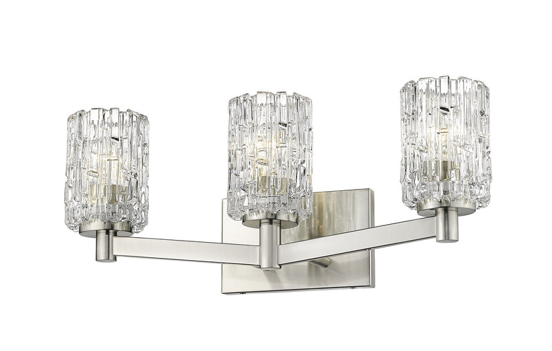 Z-Lite 1931-3V-BN Three Light Vanity, Brushed Nickel