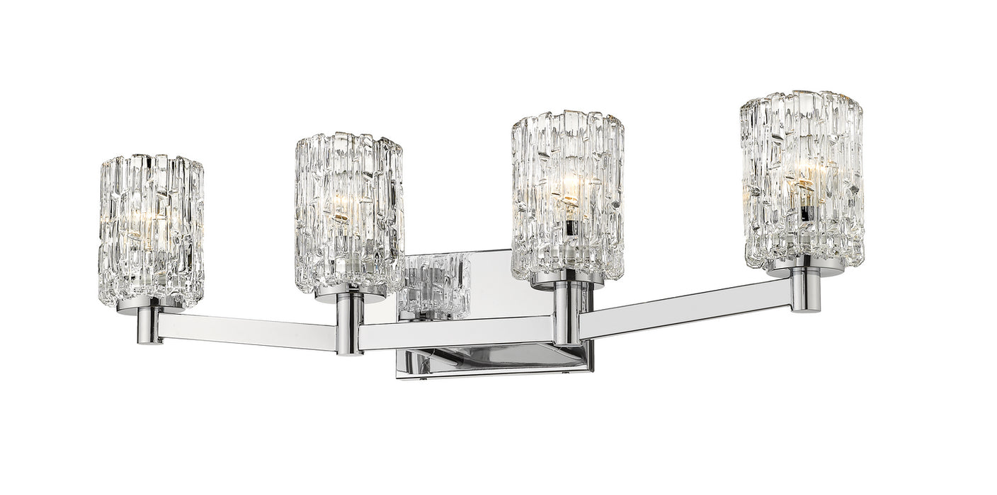 Z-Lite 1931-4V-CH Four Light Vanity, Chrome