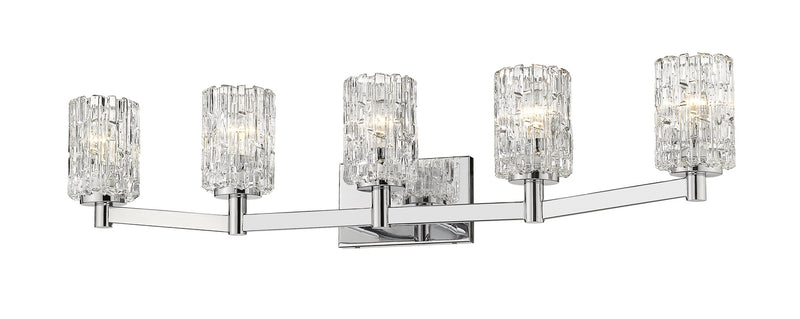 Z-Lite 1931-5V-CH Five Light Vanity, Chrome