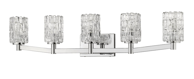 Z-Lite 1931-5V-CH Five Light Vanity, Chrome