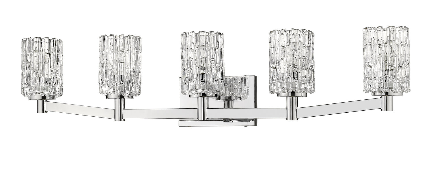 Z-Lite 1931-5V-CH Five Light Vanity, Chrome
