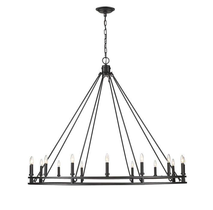 Z-Lite 4005-16MB 16 Light Chandelier, Matte Black