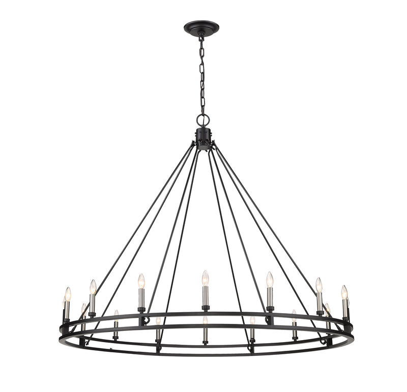 Z-Lite 4005-16MB 16 Light Chandelier, Matte Black