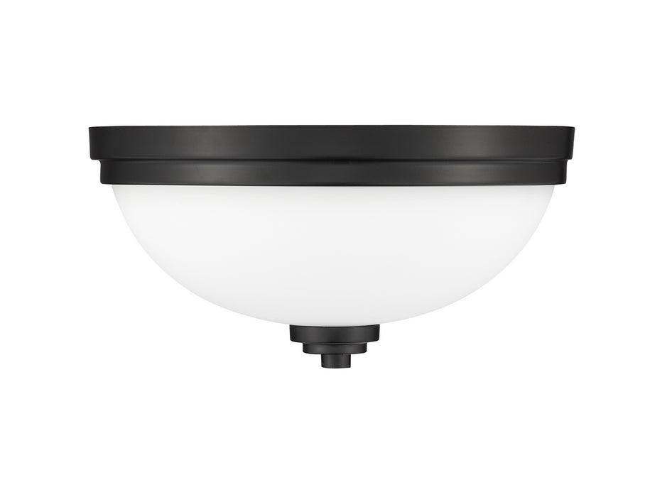 Z-Lite 443F3-MB Three Light Flush Mount, Matte Black