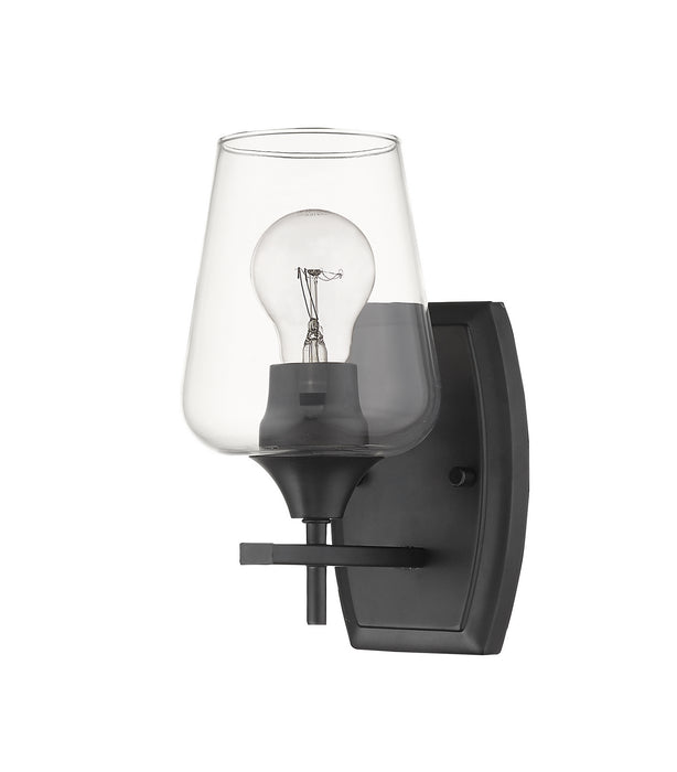 Z-Lite 473-1S-MB One Light Wall Sconce, Matte Black