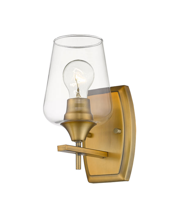 Z-Lite 473-1S-OBR One Light Wall Sconce, Olde Brass