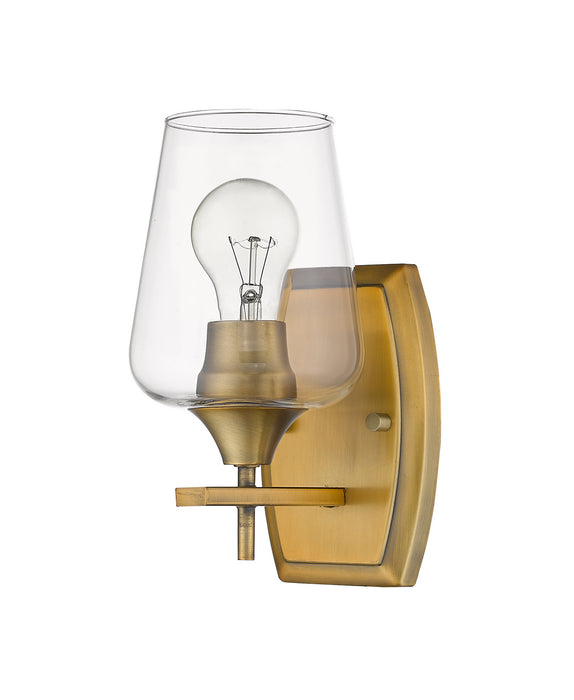 Z-Lite 473-1S-OBR One Light Wall Sconce, Olde Brass
