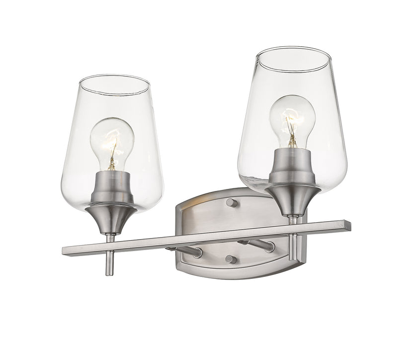 Z-Lite 473-2V-BN Two Light Vanity, Brushed Nickel