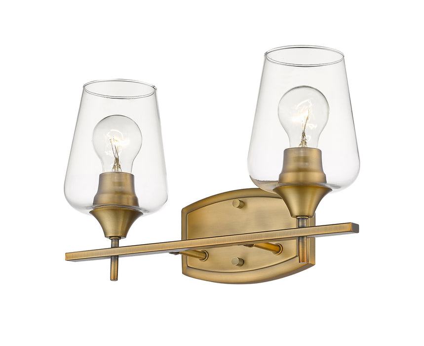 Z-Lite 473-2V-OBR Two Light Vanity, Olde Brass