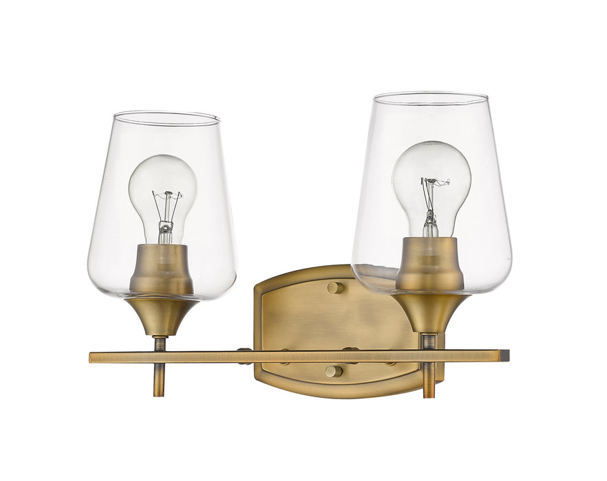 Z-Lite 473-2V-OBR Two Light Vanity, Olde Brass
