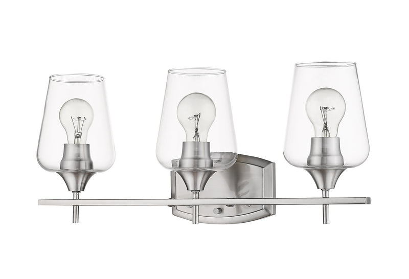 Z-Lite 473-3V-BN Three Light Vanity, Brushed Nickel