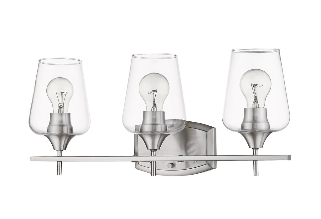 Z-Lite 473-3V-BN Three Light Vanity, Brushed Nickel