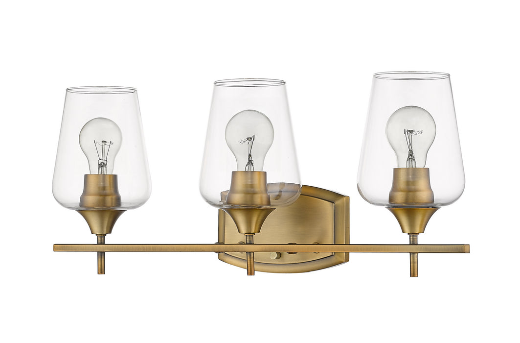 Z-Lite 473-3V-OBR Three Light Vanity, Olde Brass