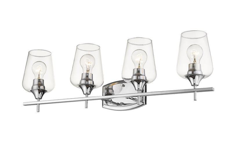 Z-Lite 473-4V-CH Four Light Vanity, Chrome