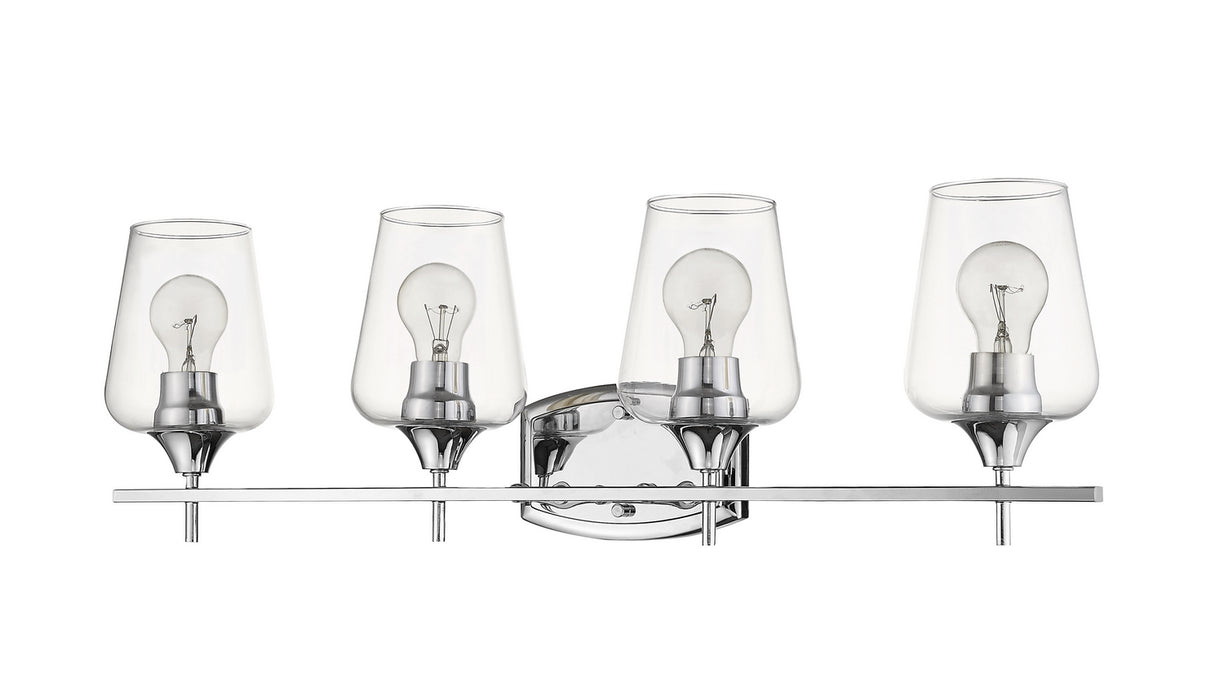 Z-Lite 473-4V-CH Four Light Vanity, Chrome