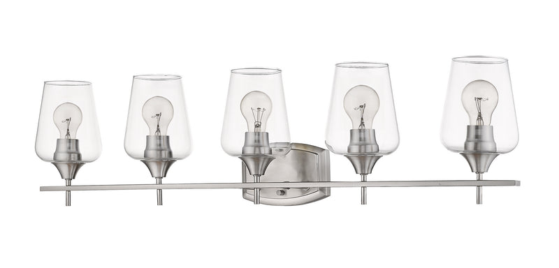 Z-Lite 473-5V-BN Five Light Vanity, Brushed Nickel