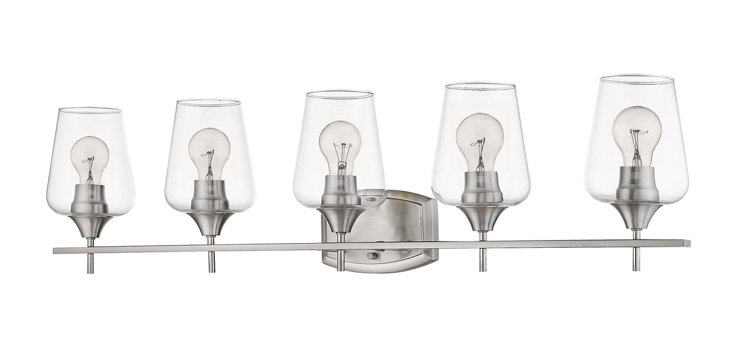 Z-Lite 473-5V-BN Five Light Vanity, Brushed Nickel