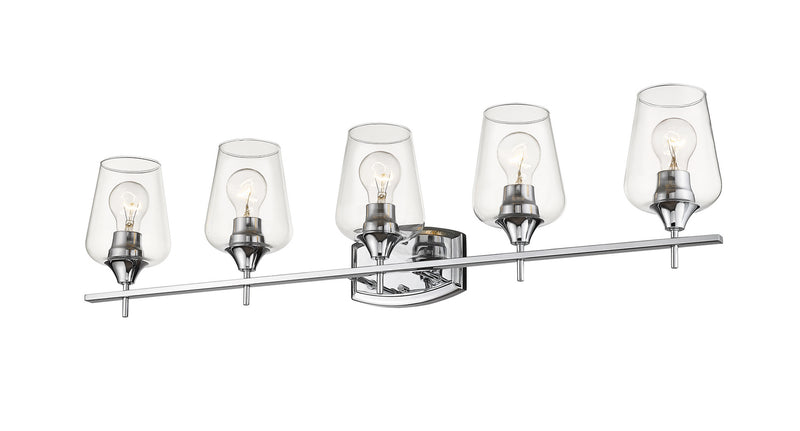 Z-Lite 473-5V-CH Five Light Vanity, Chrome