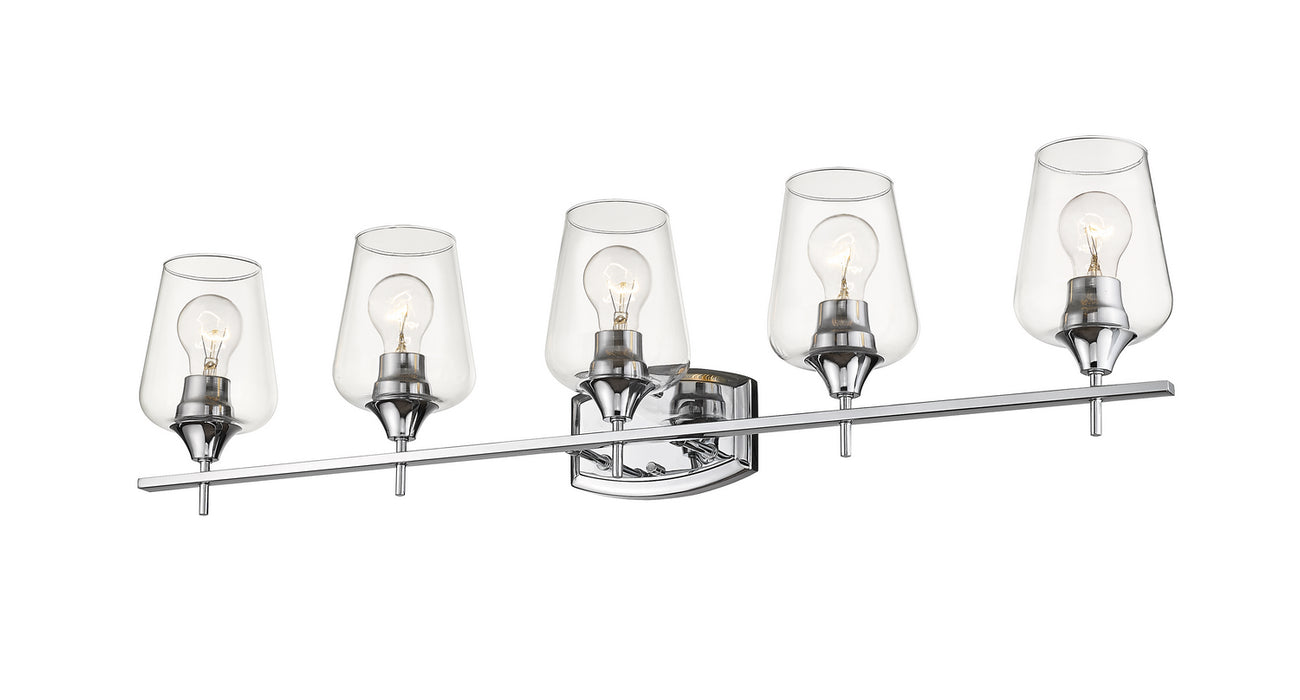Z-Lite 473-5V-CH Five Light Vanity, Chrome