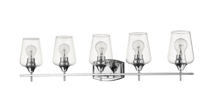 Z-Lite 473-5V-CH Five Light Vanity, Chrome