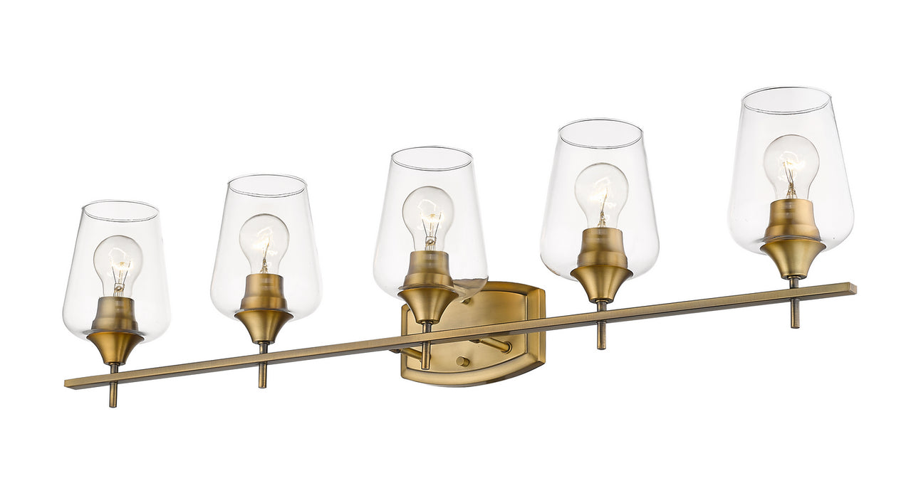 Z-Lite 473-5V-OBR Five Light Vanity, Olde Brass