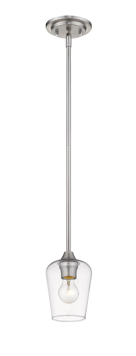 Z-Lite 473MP-BN One Light Pendant, Brushed Nickel