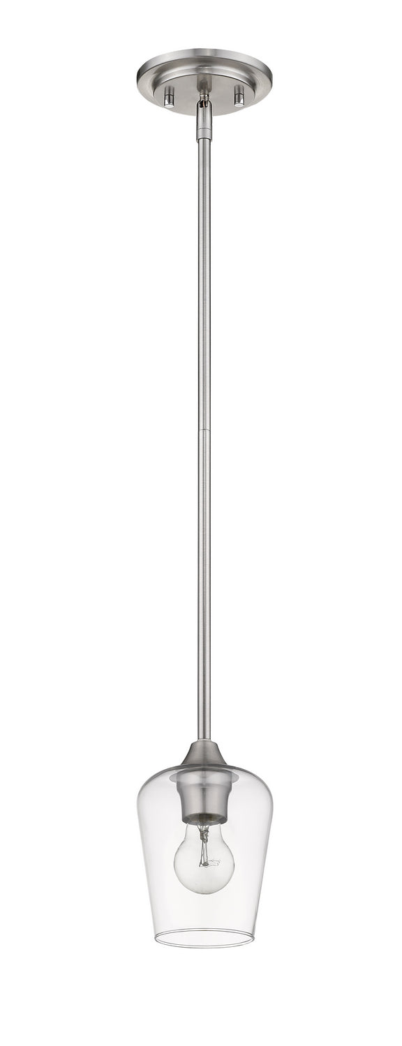 Z-Lite 473MP-BN One Light Pendant, Brushed Nickel