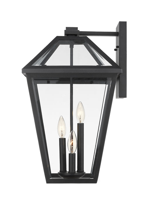 Z-Lite 579B-BK Three Light Outdoor Wall Light, Black