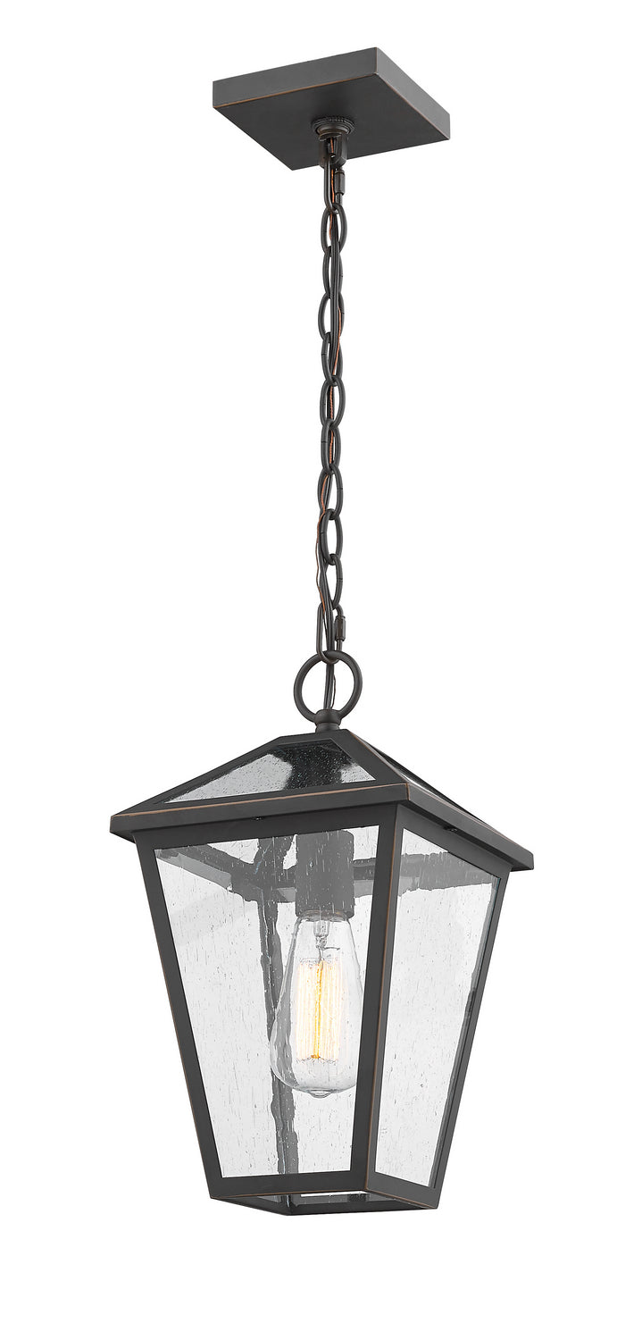 Z-Lite 579CHM-ORB One Light Outdoor Chain Mount Ceiling Fixture, Oil Rubbed Bronze