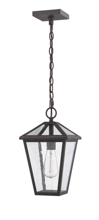 Z-Lite 579CHM-ORB One Light Outdoor Chain Mount Ceiling Fixture, Oil Rubbed Bronze