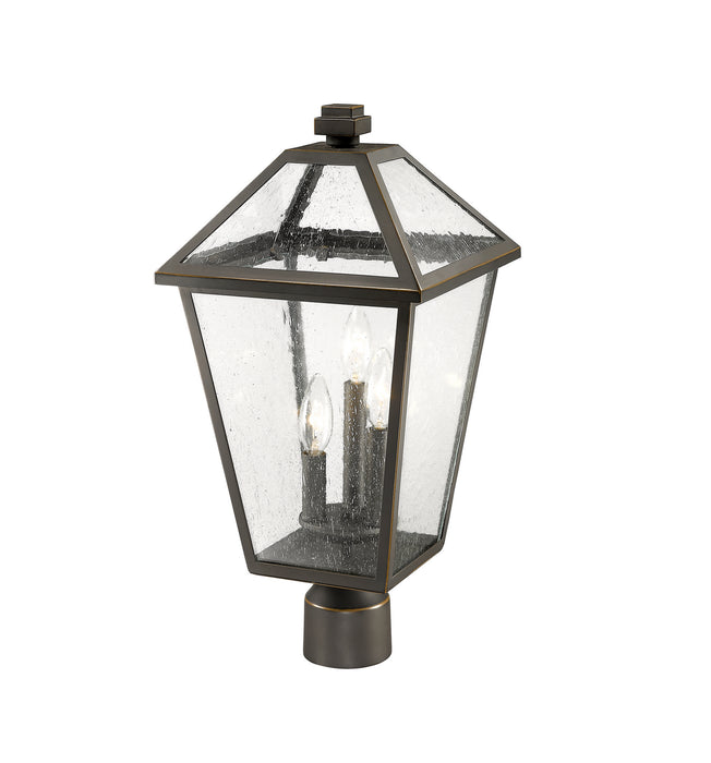 Z-Lite 579PHBR-ORB Three Light Outdoor Post Mount Fixture, Oil Rubbed Bronze