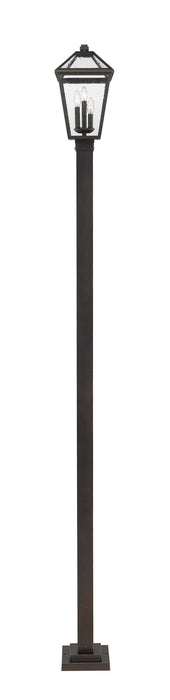 Z-Lite 579PHBS-536P-ORB Three Light Outdoor Post Mounted Fixture, Oil Rubbed Bronze