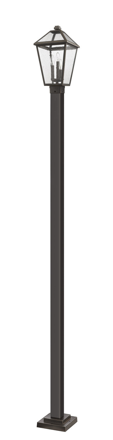 Z-Lite 579PHBS-536P-ORB Three Light Outdoor Post Mounted Fixture, Oil Rubbed Bronze