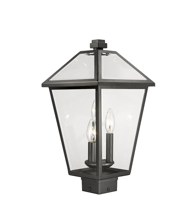 Z-Lite 579PHBS-BK Three Light Outdoor Post Mount Fixture, Black