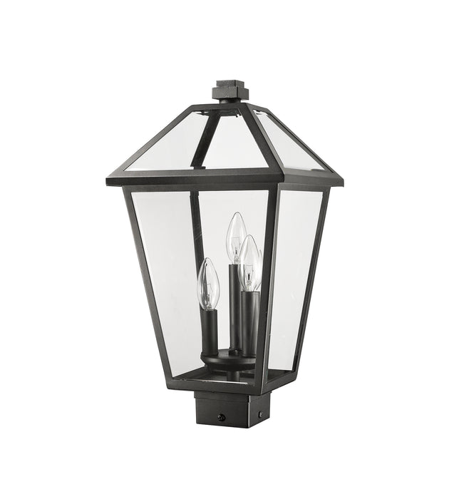 Z-Lite 579PHBS-BK Three Light Outdoor Post Mount Fixture, Black