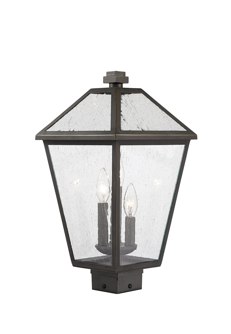 Z-Lite 579PHBS-ORB Three Light Outdoor Post Mount Fixture, Oil Rubbed Bronze