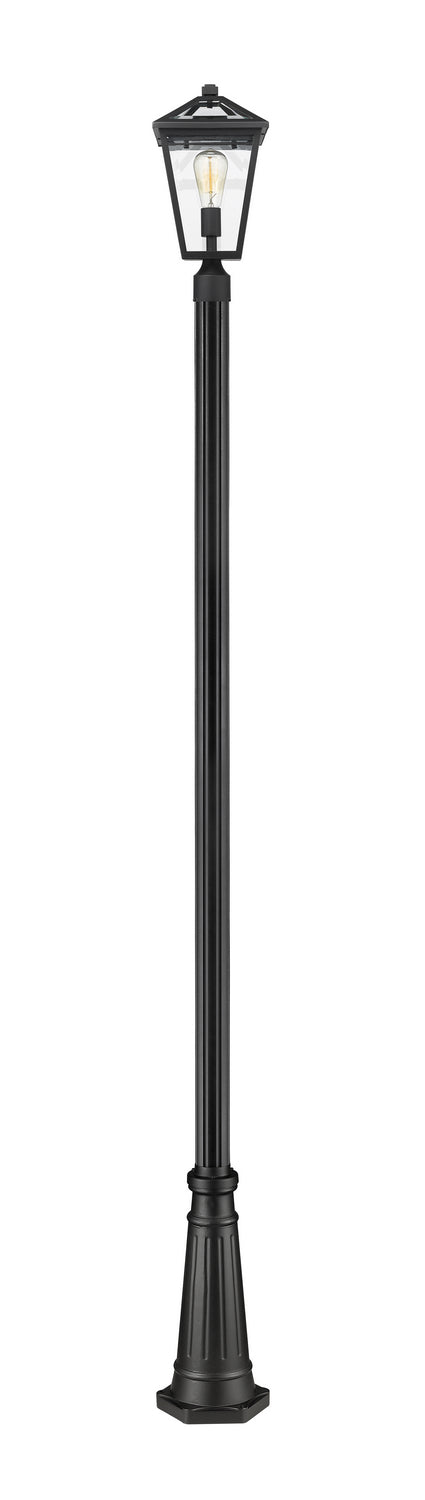 Z-Lite 579PHMR-519P-BK One Light Outdoor Post Mounted Fixture, Black