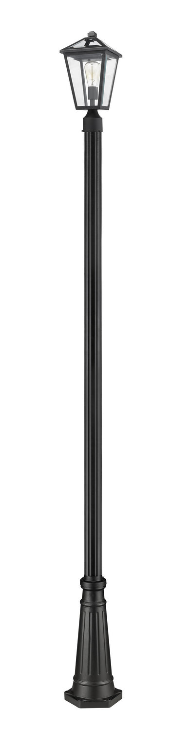 Z-Lite 579PHMR-519P-BK One Light Outdoor Post Mounted Fixture, Black