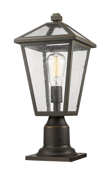Z-Lite 579PHMR-533PM-ORB One Light Outdoor Pier Mounted Fixture, Oil Rubbed Bronze