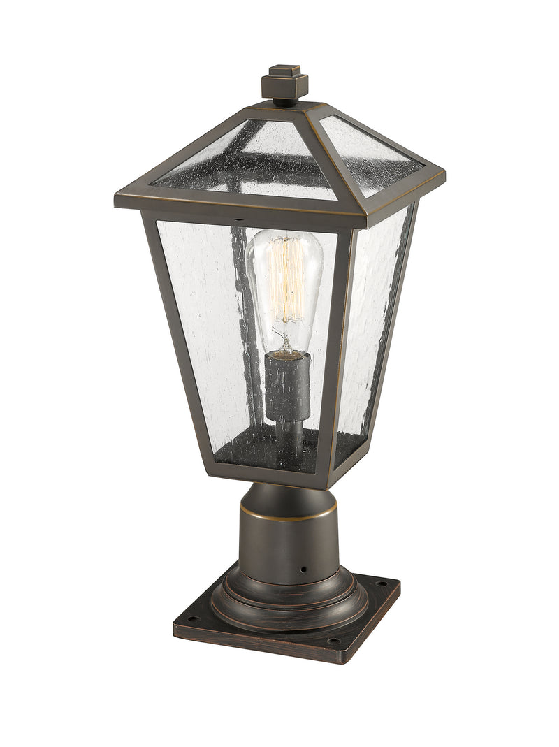 Z-Lite 579PHMR-533PM-ORB One Light Outdoor Pier Mounted Fixture, Oil Rubbed Bronze