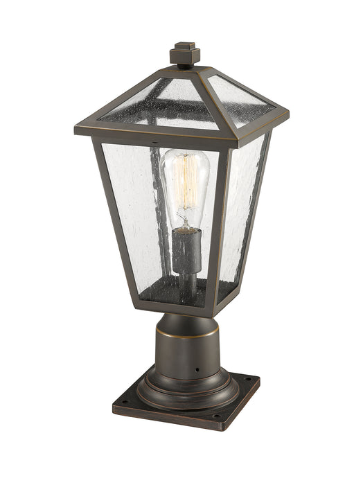Z-Lite 579PHMR-533PM-ORB One Light Outdoor Pier Mounted Fixture, Oil Rubbed Bronze