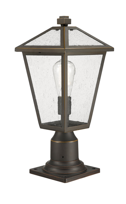 Z-Lite 579PHMR-533PM-ORB One Light Outdoor Pier Mounted Fixture, Oil Rubbed Bronze