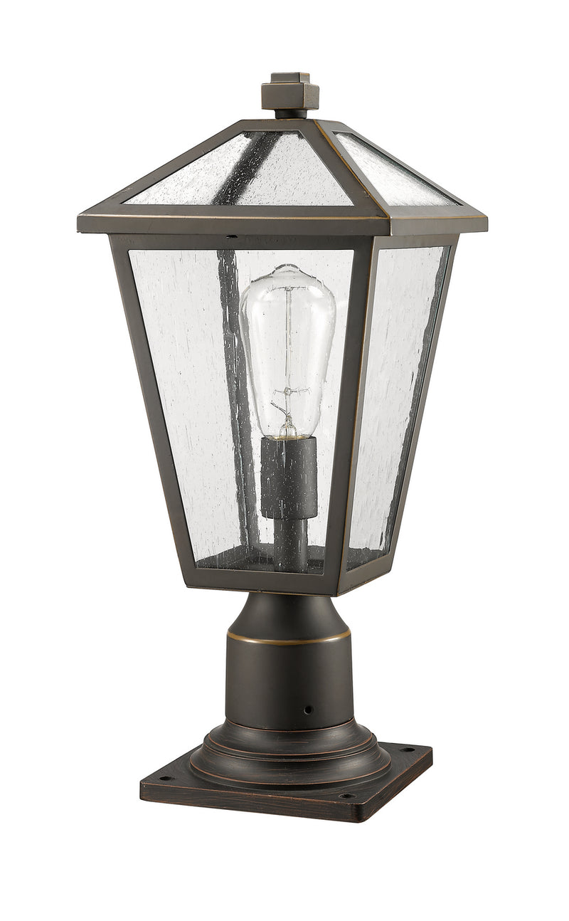Z-Lite 579PHMR-533PM-ORB One Light Outdoor Pier Mounted Fixture, Oil Rubbed Bronze