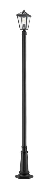 Z-Lite 579PHMR-557P-BK One Light Outdoor Post Mount, Black